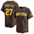 Elroe S.Diego Padres #27 Nick Pivetta Player Brown Home Limited Stitched Jerseys