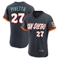 Elroe S.Diego Padres #27 Nick Pivetta Player Obsidian 2026 City Connect Home Limited Elite T-shirt Stitched Jerseys