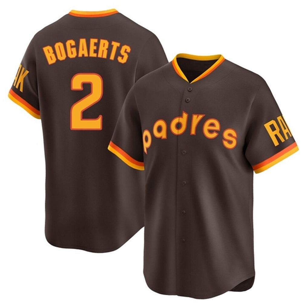 Elroe S.Diego Padres #2 Xander Bogaerts Player Brown Home Cooperstown Collection Replica Game Stitched Jerseys