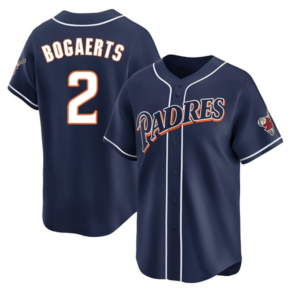 Elroe S.Diego Padres #2 Xander Bogaerts Player Navy Cooperstown Collection Limited Home Stitched Jerseys