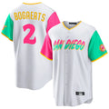 Elroe S.Diego Padres #2 Xander Bogaerts Player White City Connect Home Game Stitched Jerseys