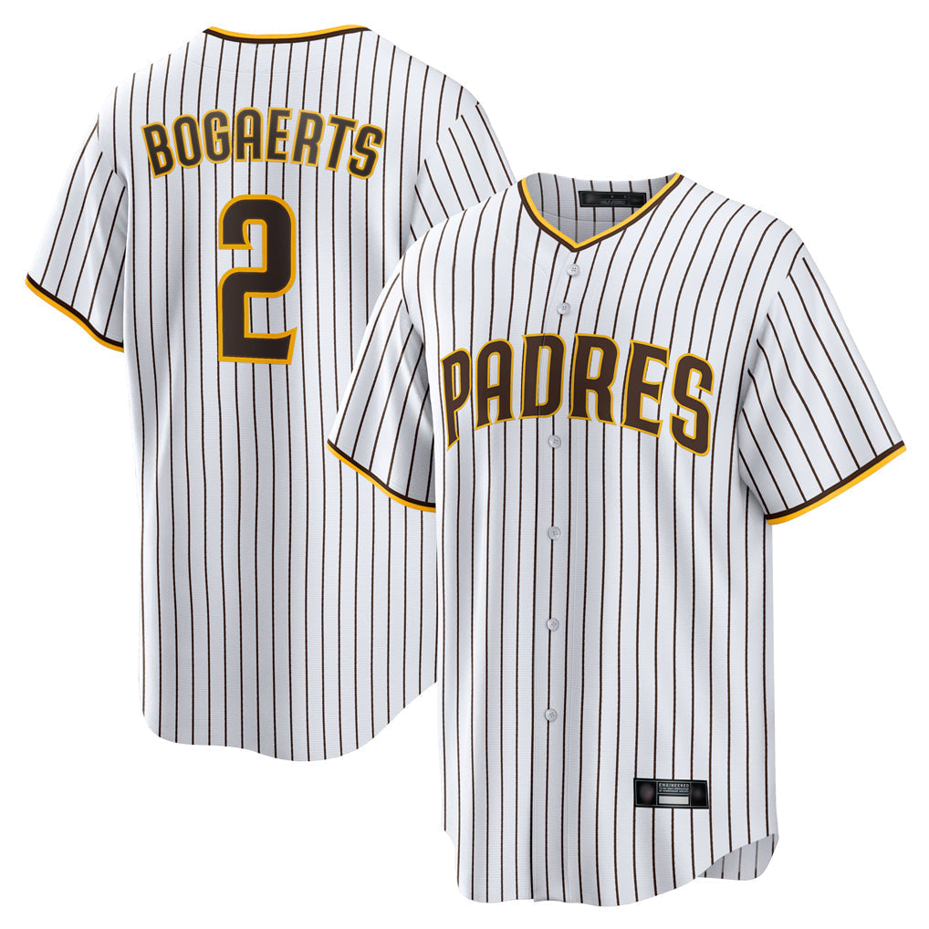 Elroe S.Diego Padres #2 Xander Bogaerts Player White Home Game Stitched Jerseys