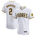 Elroe S.Diego Padres #2 Xander Bogaerts Player White Home Limited Elite Stitched Jerseys