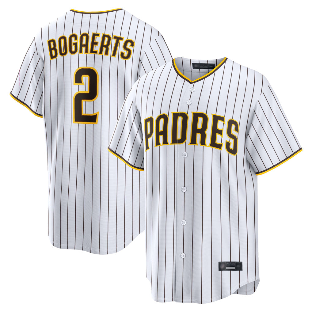 Elroe S.Diego Padres #2 Xander Bogaerts Player White Home Limited Game Stitched Jerseys