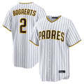 Elroe S.Diego Padres #2 Xander Bogaerts Player White Home Limited Game Stitched Jerseys