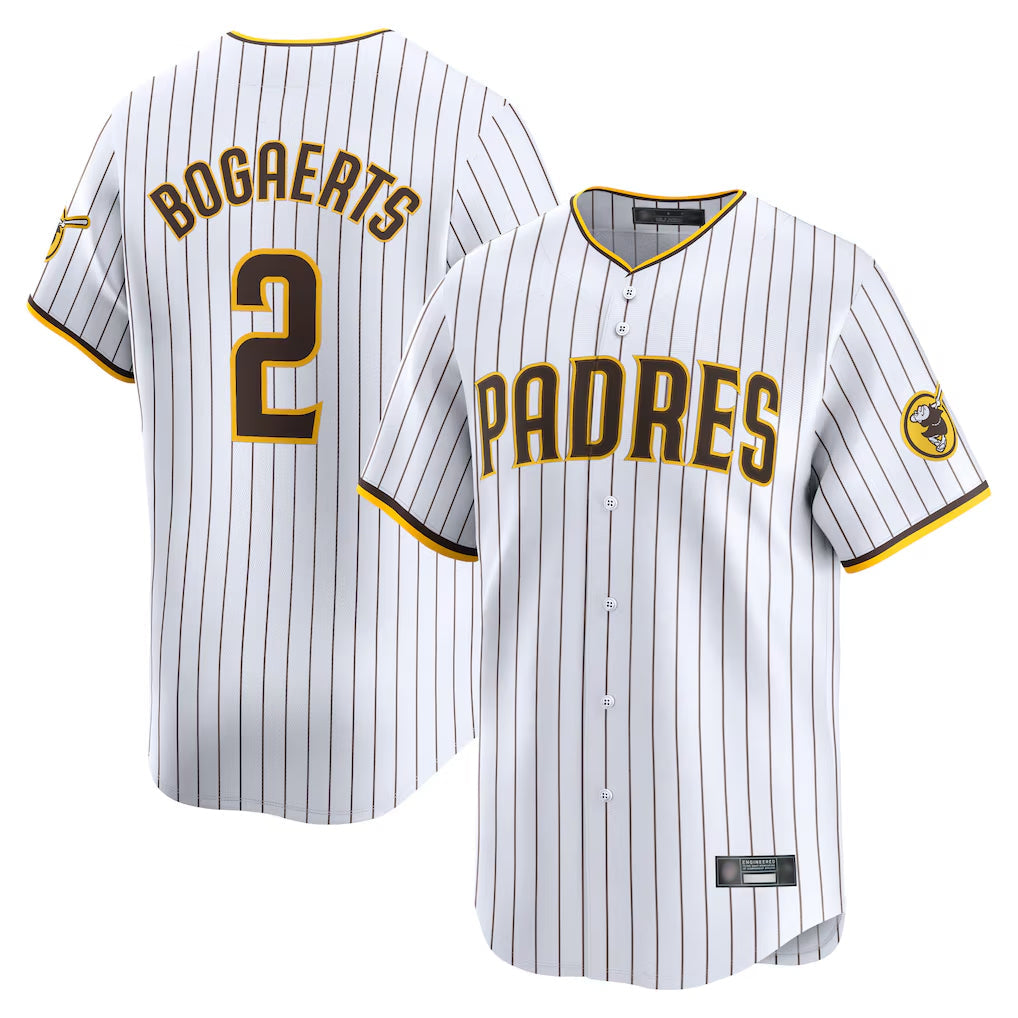 Elroe S.Diego Padres #2 Xander Bogaerts Player White Home Limited Stitched Jerseys