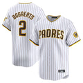 Elroe S.Diego Padres #2 Xander Bogaerts Player White Home Limited Stitched Jerseys