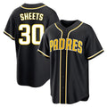 Elroe S.Diego Padres #30 Gavin Sheets Player Black 2026 Fashion Home Stitched Jerseys