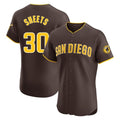 Elroe S.Diego Padres #30 Gavin Sheets Player Brown Home Limited Elite Stitched Jerseys