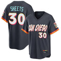 Elroe S.Diego Padres #30 Gavin Sheets Player Obsidian 2026 City Connect Home Limited T-shirt Stitched Jerseys