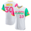 Elroe S.Diego Padres #30 Gavin Sheets Player White City Connect Home Limited Elite Stitched Jerseys
