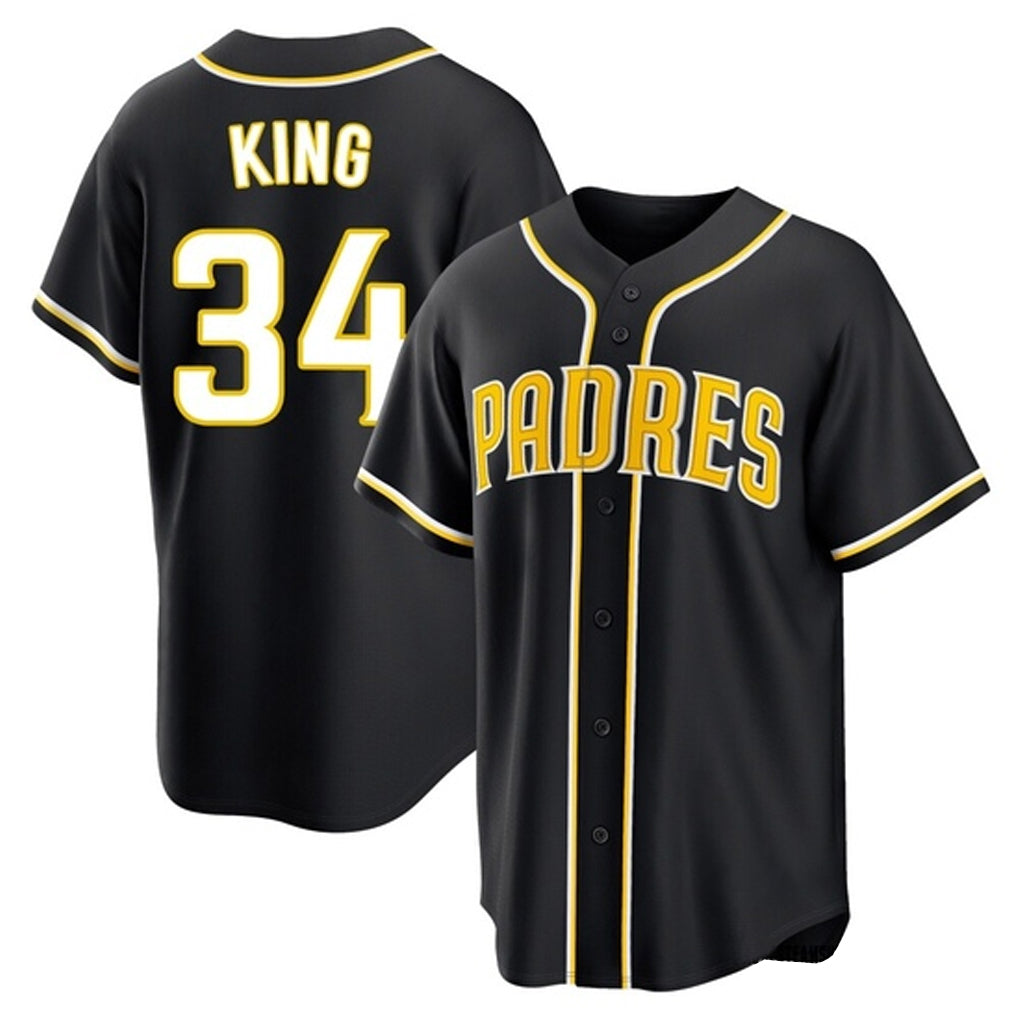 Elroe S.Diego Padres #34 Michael King Player Black 2026 Fashion Home Stitched Jerseys