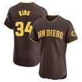 Elroe S.Diego Padres #34 Michael King Player Brown Home Limited Elite Stitched Jerseys