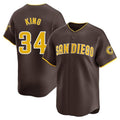 Elroe S.Diego Padres #34 Michael King Player Brown Home Limited Stitched Jerseys