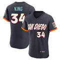 Elroe S.Diego Padres #34 Michael King Player Obsidian 2026 City Connect Home Limited Elite T-shirt Stitched Jerseys