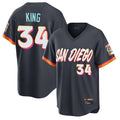 Elroe S.Diego Padres #34 Michael King Player Obsidian 2026 City Connect Home Limited T-shirt Stitched Jerseys
