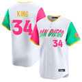 Elroe S.Diego Padres #34 Michael King Player White City Connect Home Limited Stitched Jerseys