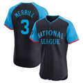Elroe S.Diego Padres #3 Jackson Merrill Player National League Navy All-Star Game Limited Elite Stitched Jerseys