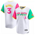 Elroe S.Diego Padres #3 Jackson Merrill Player White City Connect Home Limited Stitched Jerseys