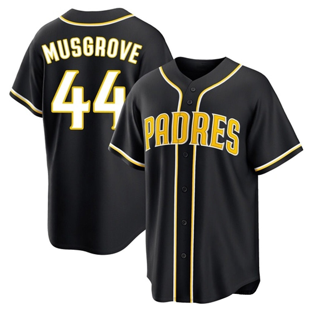 Elroe S.Diego Padres #44 Joe Musgrove Player Black 2026 Fashion Home Stitched Jerseys