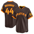 Elroe S.Diego Padres #44 Joe Musgrove Player Brown Home Cooperstown Collection Replica Game Stitched Jerseys