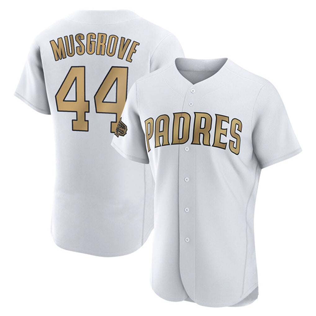 Elroe S.Diego Padres #44 Joe Musgrove Player Gold All-Star Home Limited Elite Stitched Jerseys