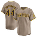 Elroe S.Diego Padres #44 Joe Musgrove Player Khaki Home Limited Stitched Jerseys
