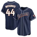 Elroe S.Diego Padres #44 Joe Musgrove Player Navy Cooperstown Collection Limited Home Stitched Jerseys