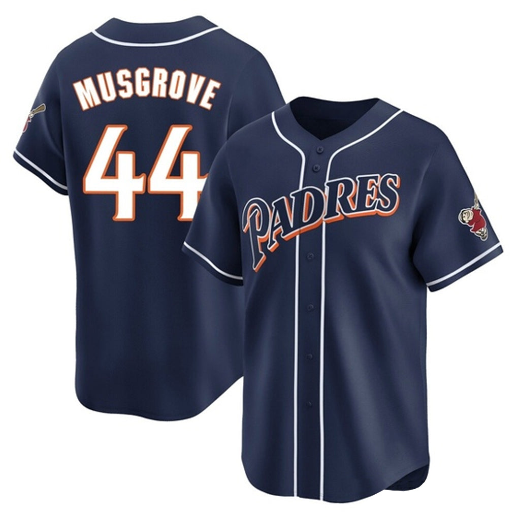 Elroe S.Diego Padres #44 Joe Musgrove Player Navy Cooperstown Collection Limited Home Stitched Jerseys