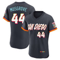 Elroe S.Diego Padres #44 Joe Musgrove Player Obsidian 2026 City Connect Home Limited Elite T-shirt Stitched Jerseys