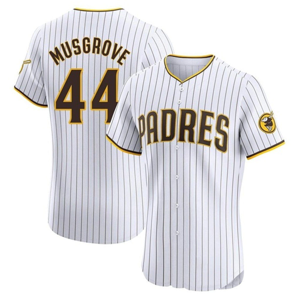 Elroe S.Diego Padres #44 Joe Musgrove Player White Home Limited Elite Stitched Jerseys