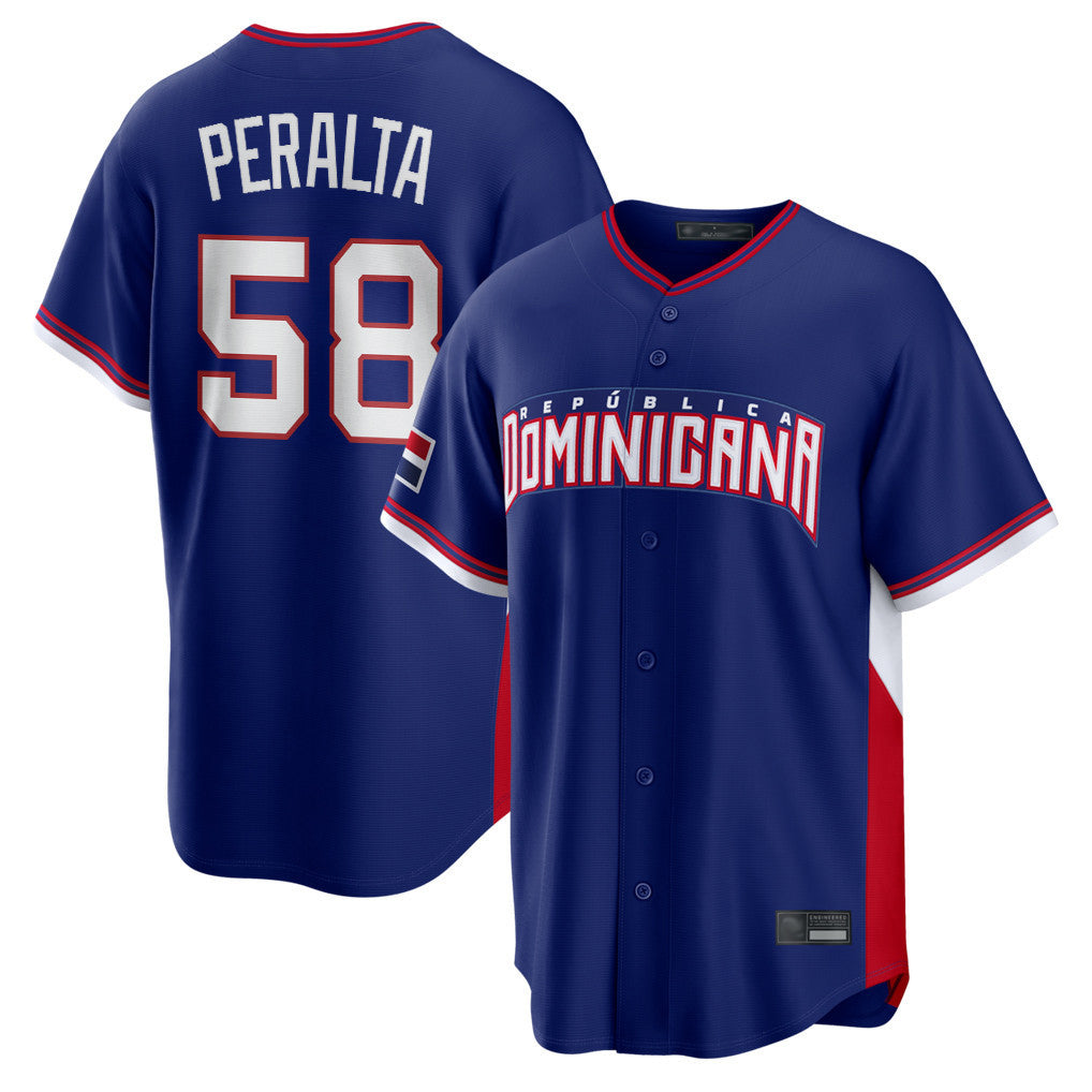 Elroe S.Diego Padres #58 Wandy Peralta Player Royal 2026 World Classic Home Limited Stitched Jerseys