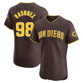 Elroe S.Diego Padres #98 Randy Vasquez Player Brown Home Limited Elite Stitched Jerseys
