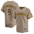 Elroe S.Diego Padres #9 Jake Cronenworth Player Khaki Home Limited Stitched Jerseys