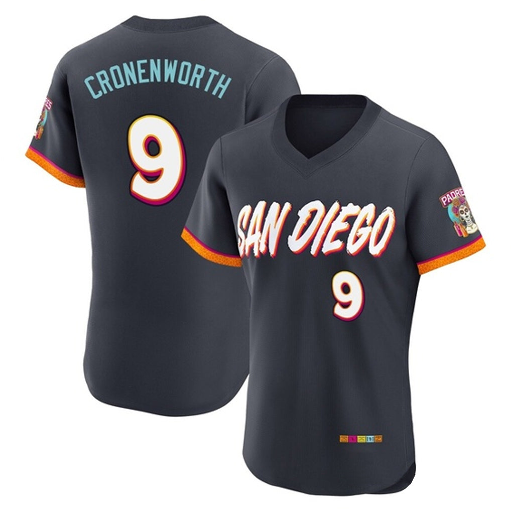 Elroe S.Diego Padres #9 Jake Cronenworth Player Obsidian 2026 City Connect Home Limited Elite T-shirt Stitched Jerseys