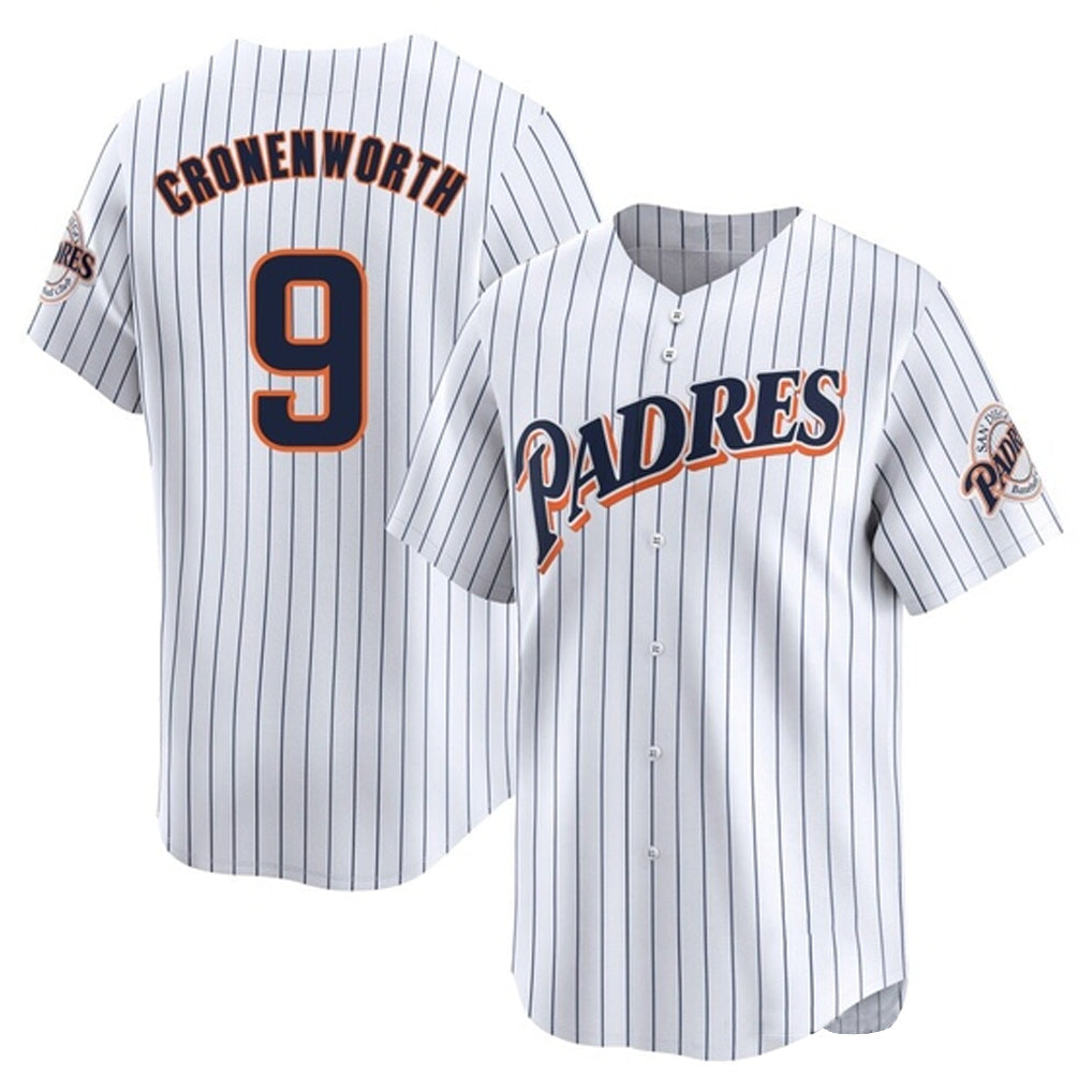 Elroe S.Diego Padres #9 Jake Cronenworth Player White Cooperstown Collection Limited Home Stitched Jerseys