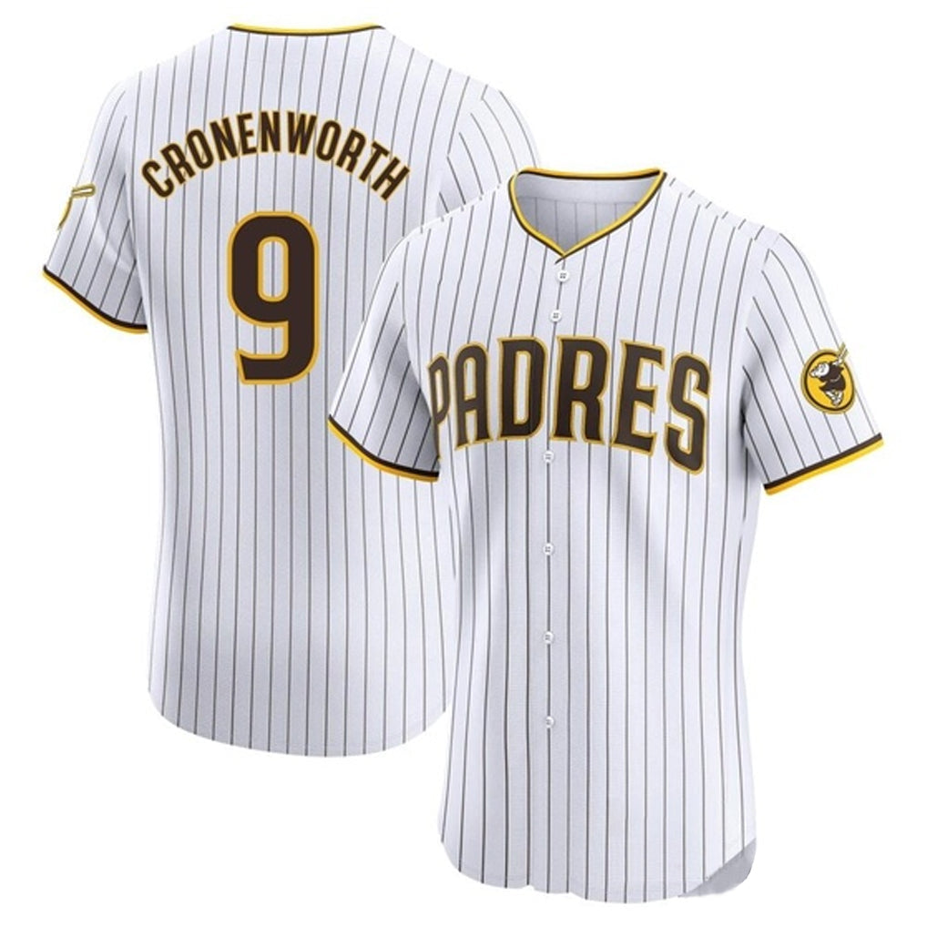 Elroe S.Diego Padres #9 Jake Cronenworth Player White Home Limited Elite Stitched Jerseys