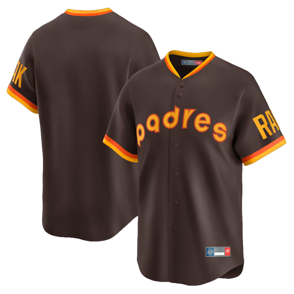 Elroe S.Diego Padres Blank Player Brown Home Cooperstown Collection Limited Stitched Jerseys