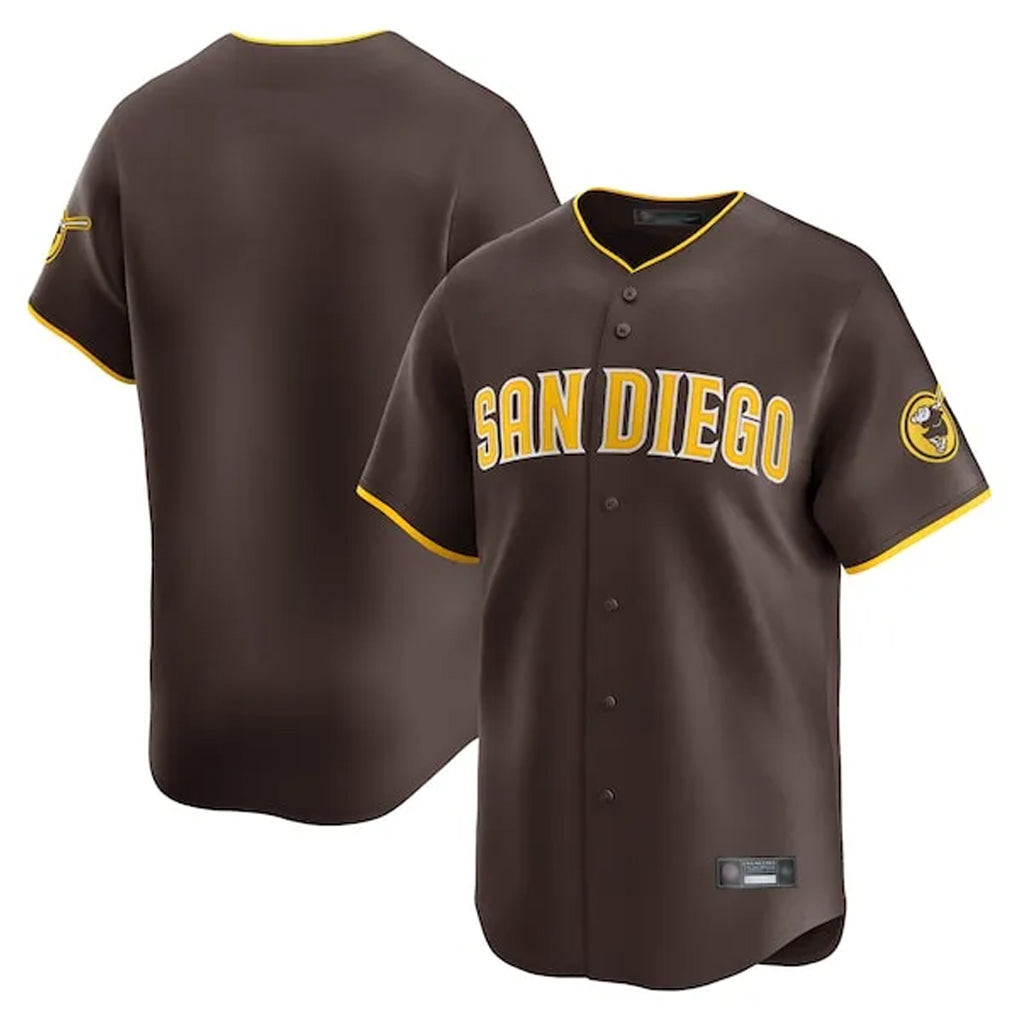 Elroe S.Diego Padres Blank Player Brown Home Limited Stitched Jerseys