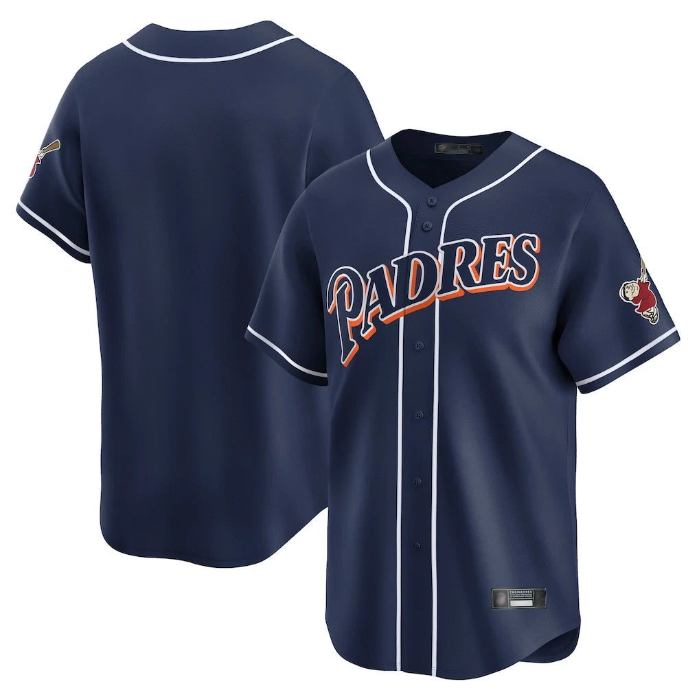 Elroe S.Diego Padres Blank Player Navy Cooperstown Collection Limited Stitched Jerseys