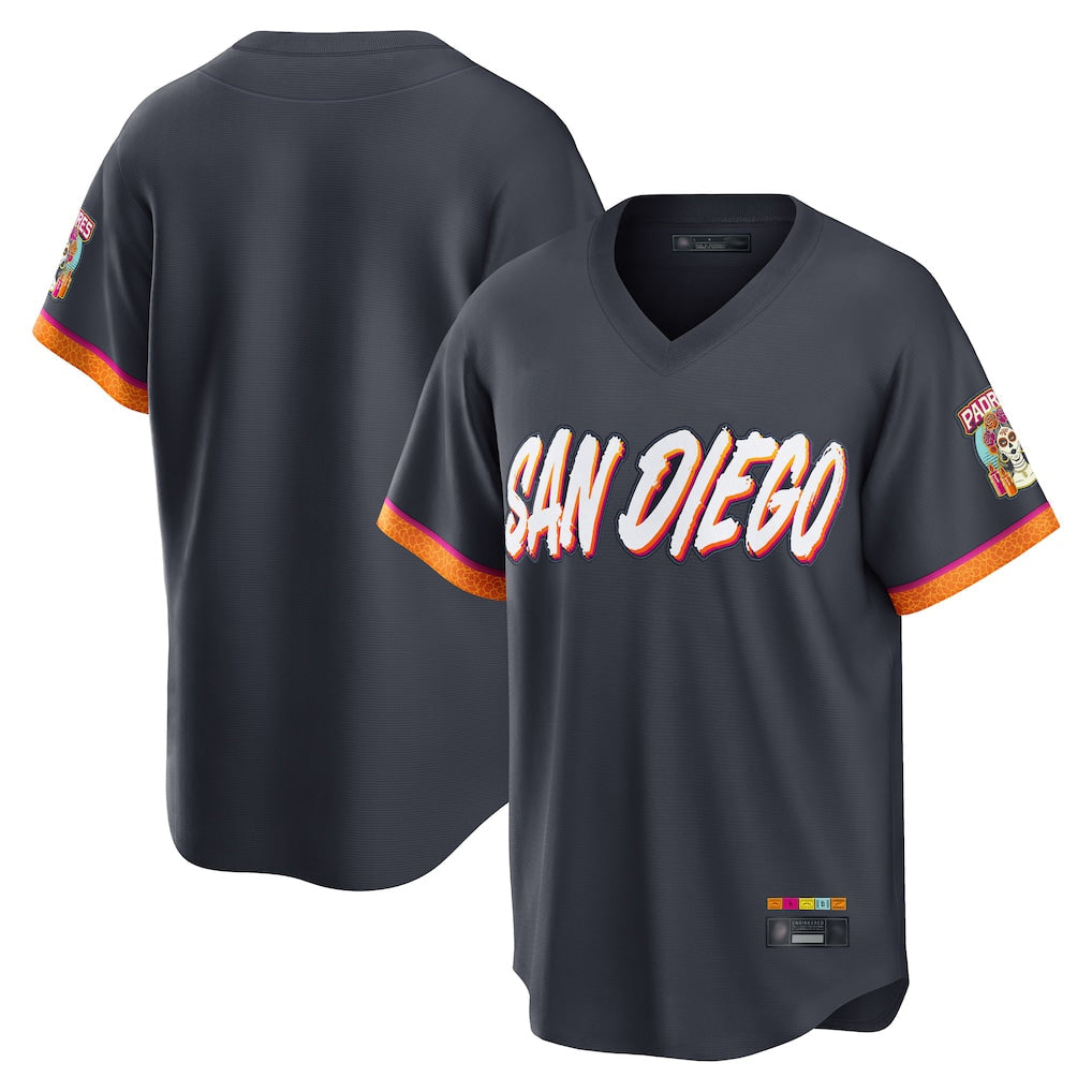 Elroe S.Diego Padres Blank Player Obsidian 2026 City Connect Home Limited T-shirt Stitched Jerseys