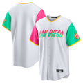 Elroe S.Diego Padres Blank Player White City Connect Home Game Stitched Jerseys