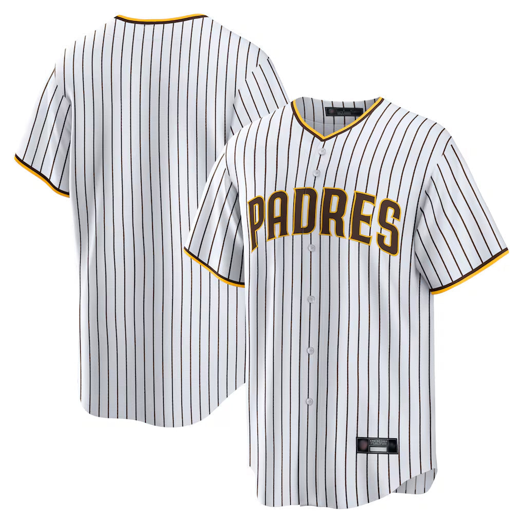 Elroe S.Diego Padres Blank Player White Home Game Stitched Jerseys