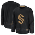Elroe S.Kraken Black 2024 Military Appreciation Practice Jerseys