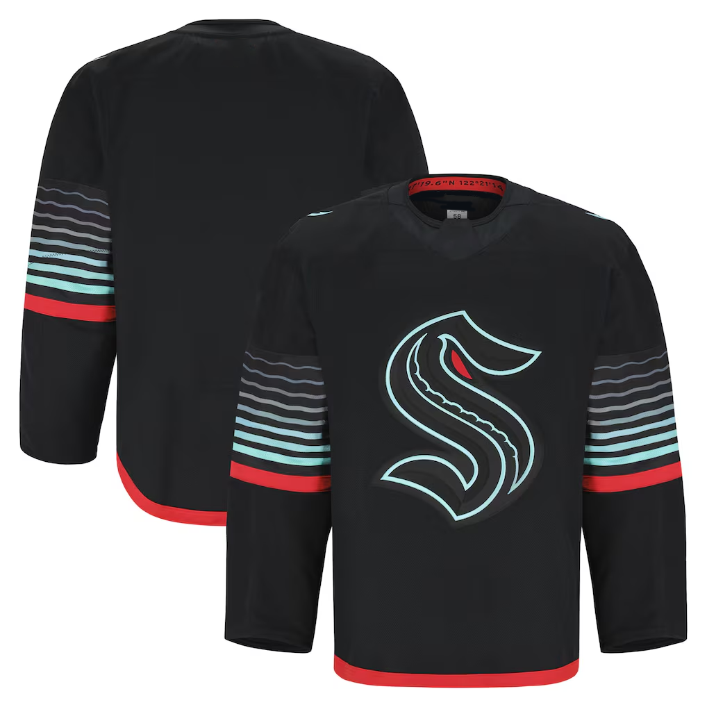 Elroe S.Kraken Black Alternate Authentic Pro Jerseys