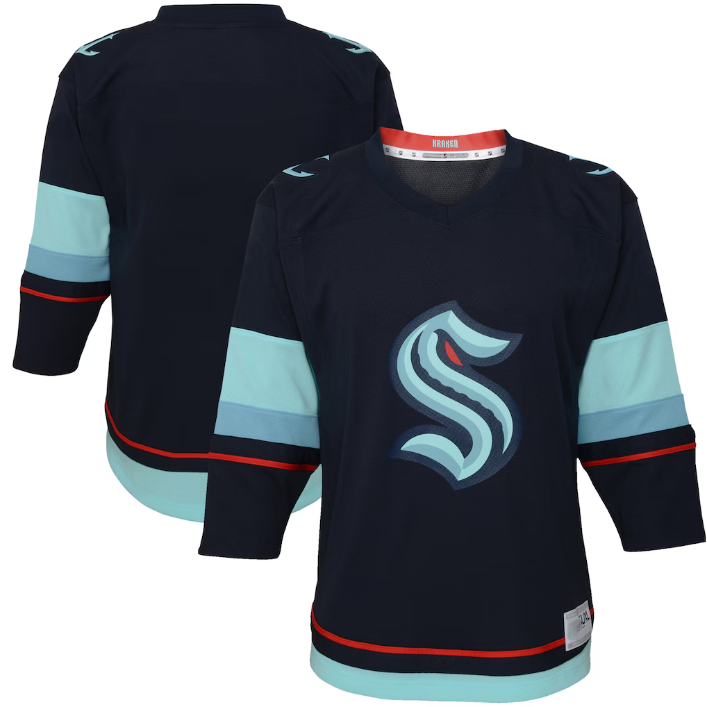 Elroe S.Kraken Navy Home Replica Jerseys