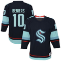 Elroe S.Kraken #10 Matty Beniers Navy Alternate Replica Player Jerseys