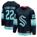 Elroe S.Kraken #22 Oliver Bjorkstrand Deep Sea Blue Home Breakaway Player Jerseys