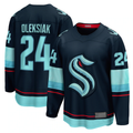 Elroe S.Kraken #24 Jamie Oleksiak Deep Sea Blue Home Breakaway Player Jerseys