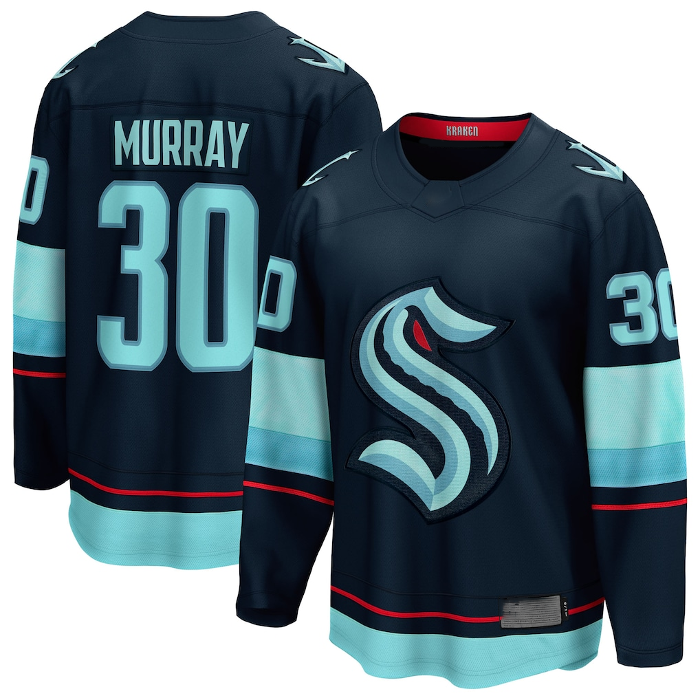 Elroe S.Kraken #30 Matt Murray Deep Sea Blue Home Breakaway Jerseys